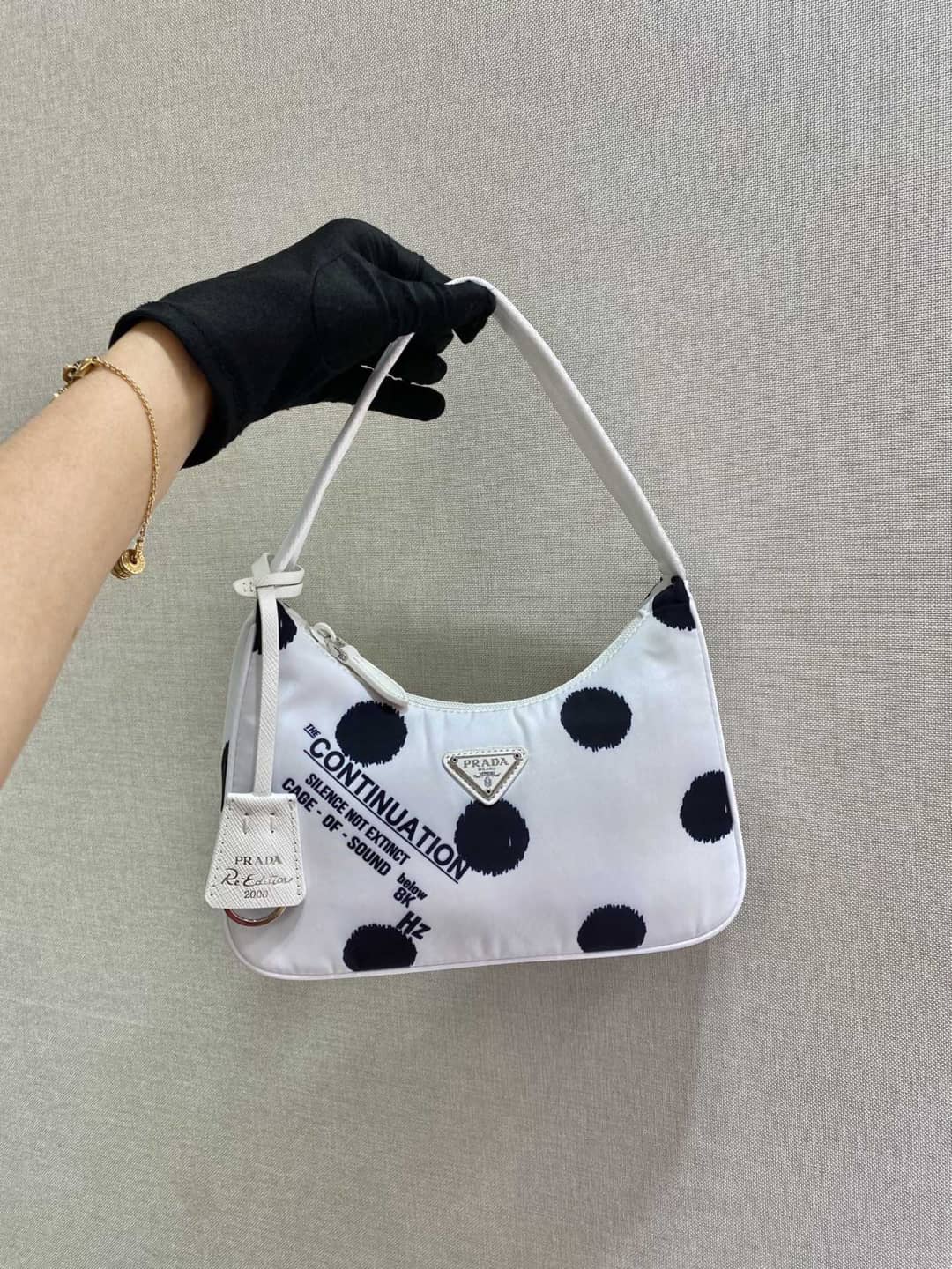 Prada Satin Re-Edition 2000 Crystal Mini Hobo