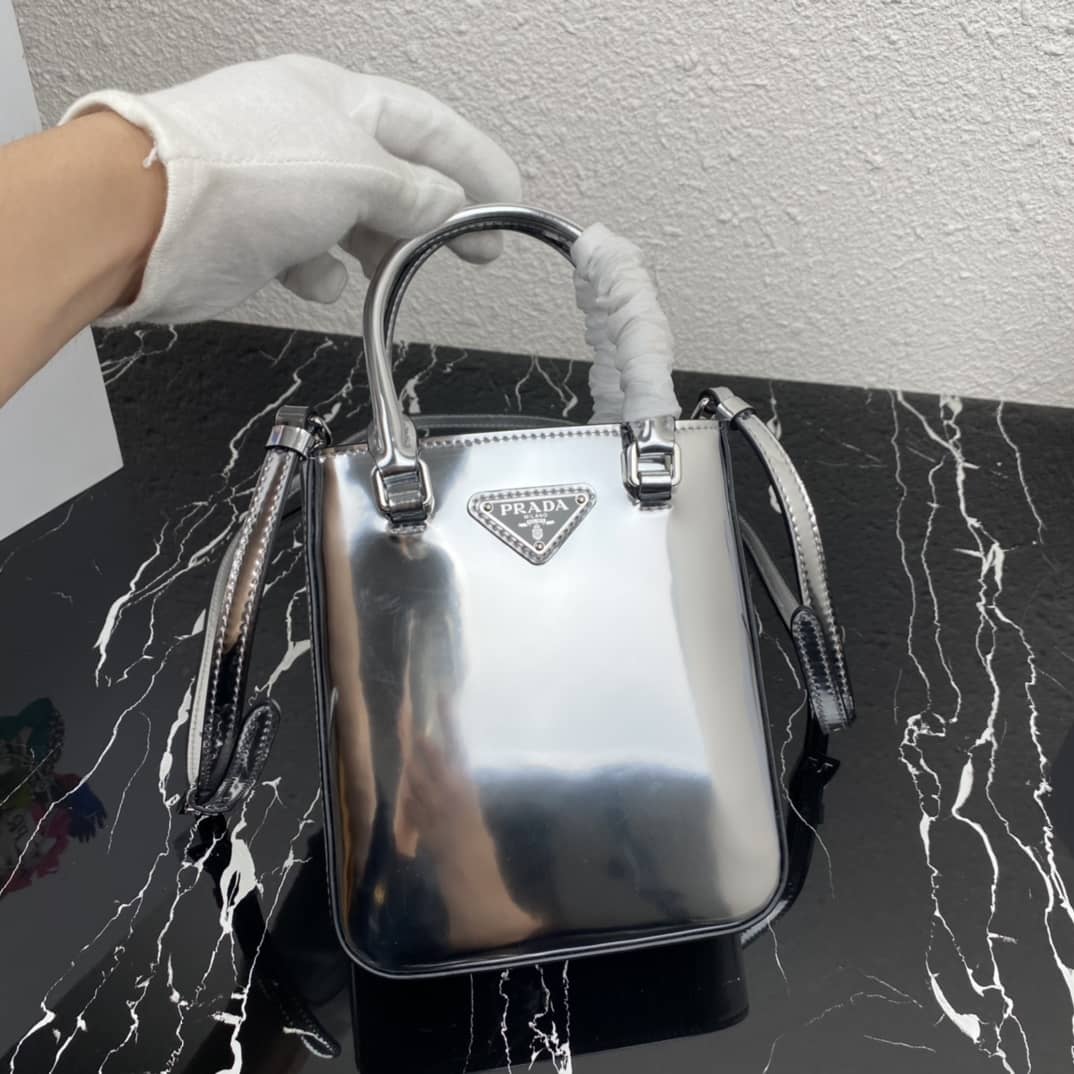 Prada Raffia Tote Dupe Small Brushed Leather Replica Tote