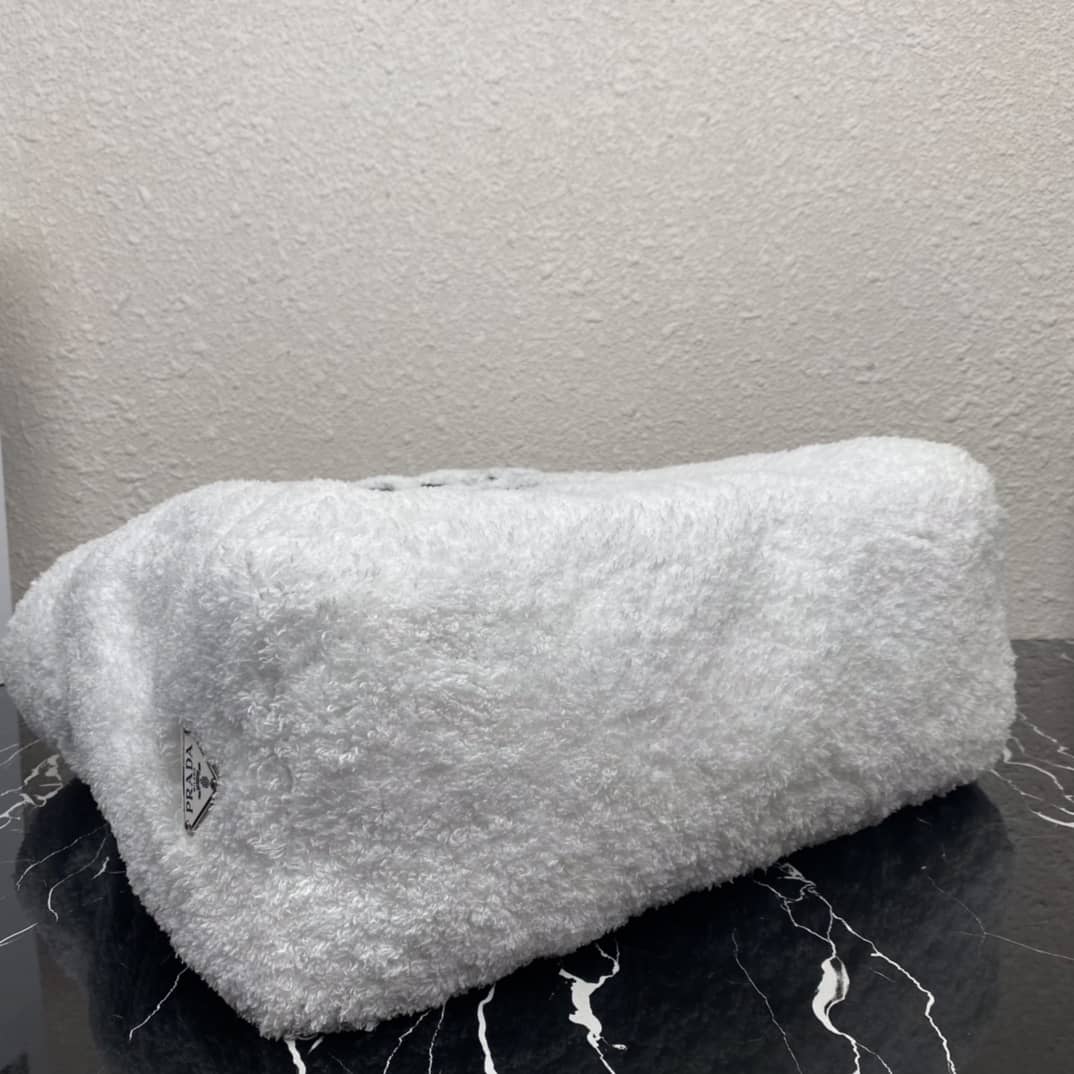 Prada Shearling Tote Shoulder Bag