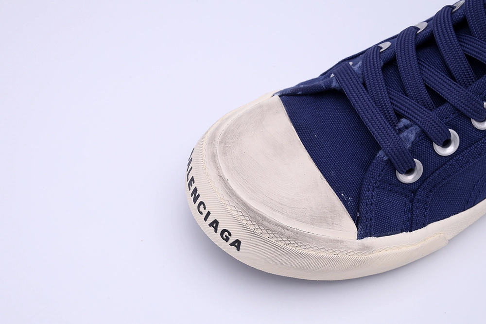 BEST QUALITY REPLICA BALENCIAGA PARIS LOW SNEAKER IN BLUE HIGH