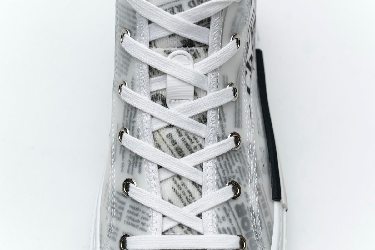 Converse Dupes Dior B23 Oblique Transparency High H565 White Black
