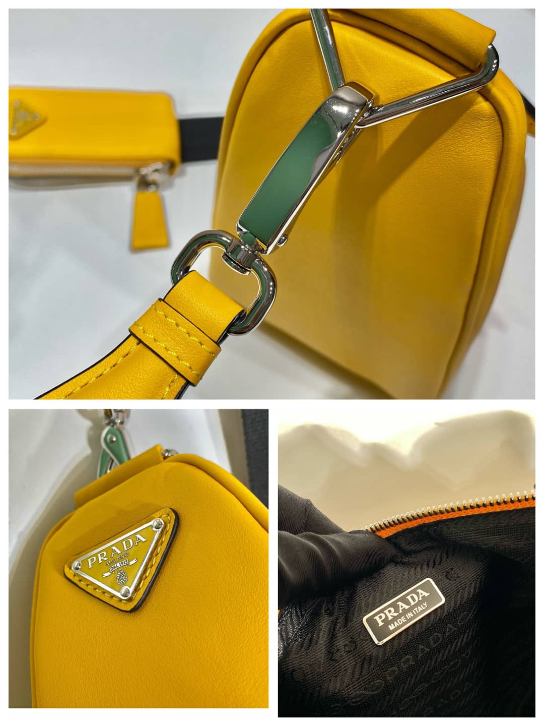 Prada Leather Triangle Replica Shoulder Bag