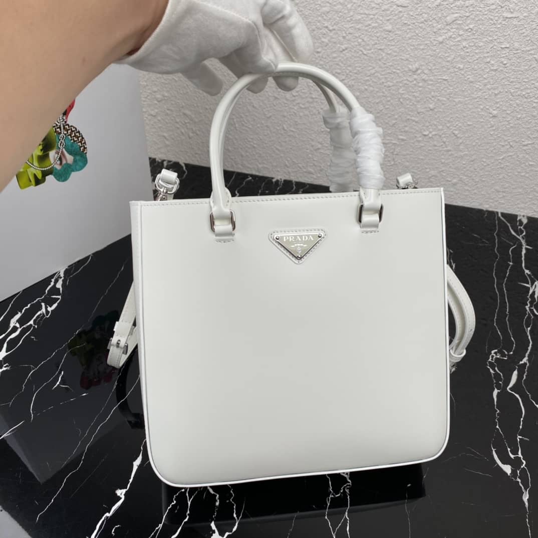 Prada Raffia Tote Dupe Womens Brushed Leather Replica Tote