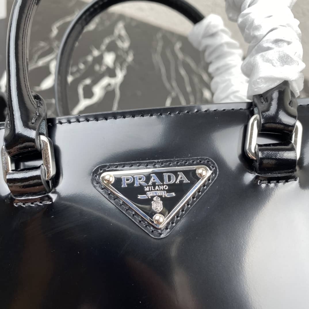 Prada Raffia Tote Dupe Small Brushed Leather Replica Tote