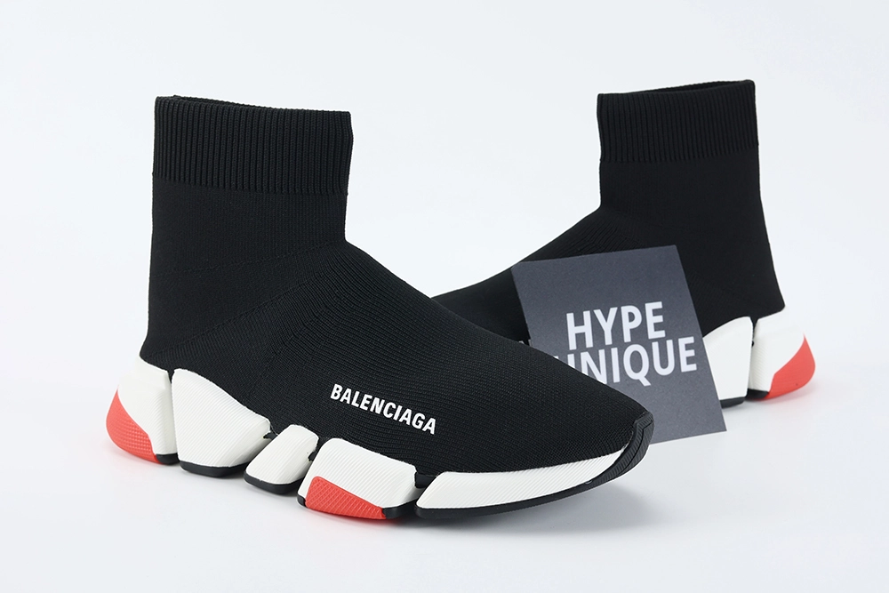 Balenciaga Wmns Speed 2.0 Sneaker  Black Red