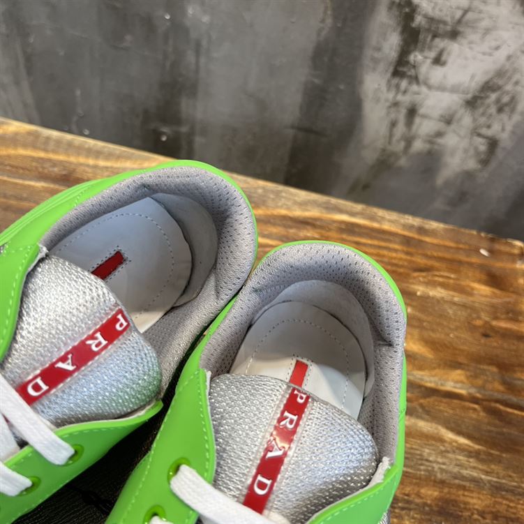 PRADA AMERICA S CUP SOFT RUBBER AND BIKE FABRIC SNEAKERS   PRS047