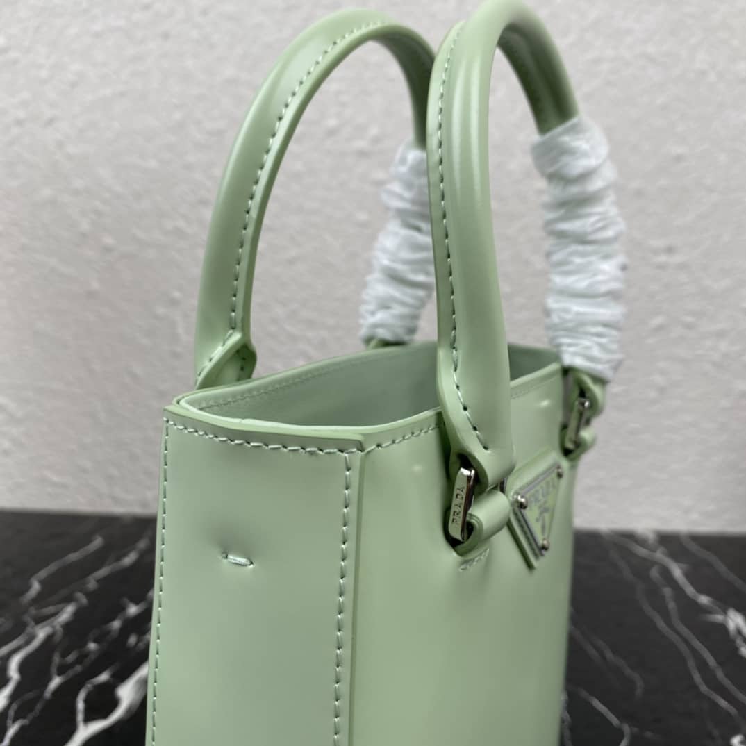 Prada Raffia Tote Dupe Small Brushed Leather Replica Tote