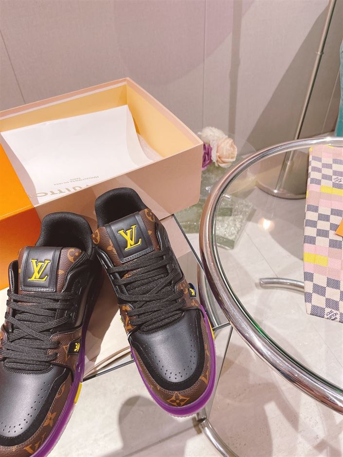 LOUIS VUITTON TRAINER MONOGRAM PURPLE   LVS130