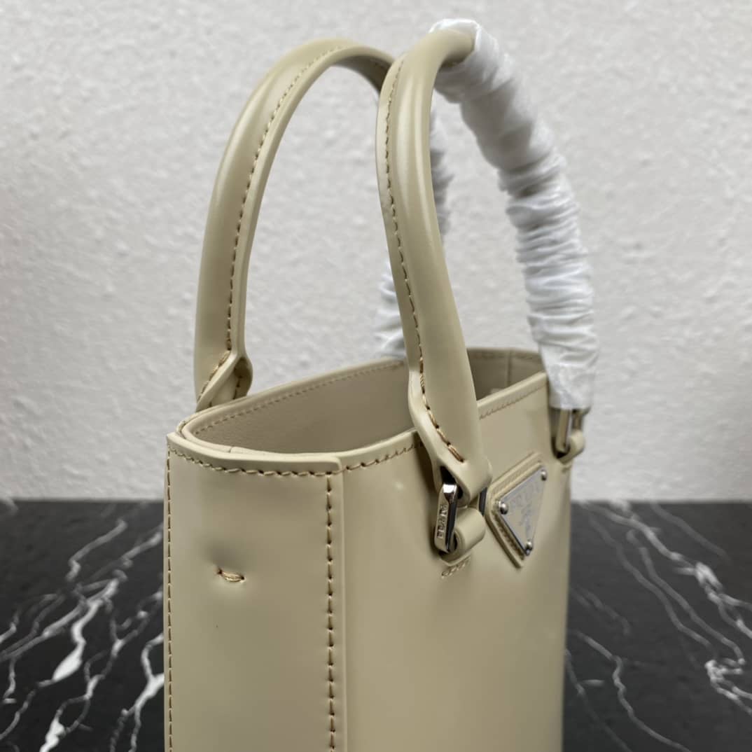 Prada Raffia Tote Dupe Small Brushed Leather Replica Tote