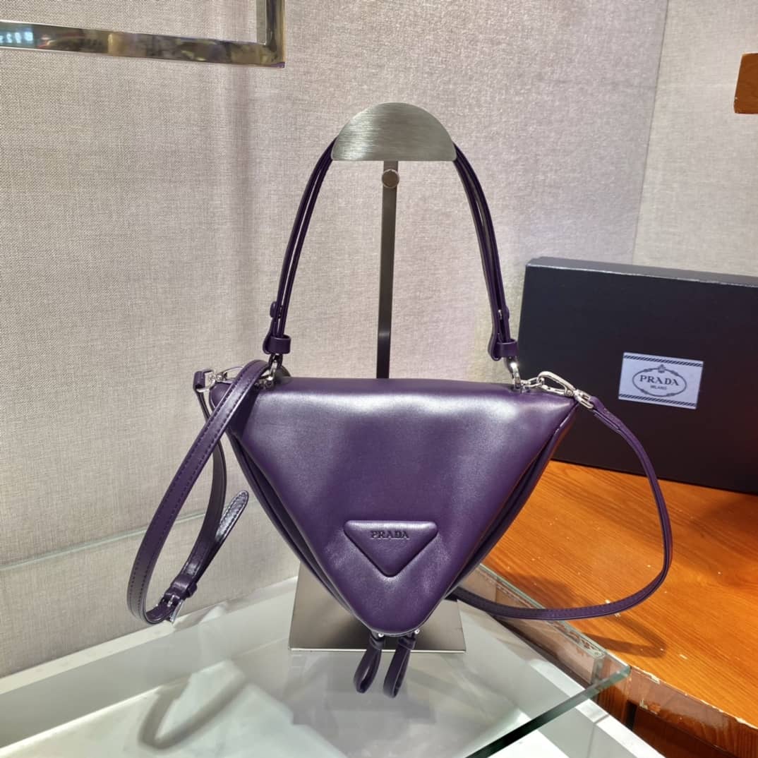 Prada Leather Triangle Replica Shoulder Bag