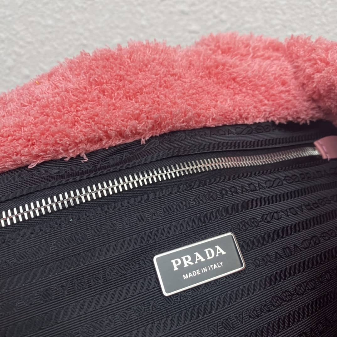 Prada Raffia Tote Dupe Shearling Tote Shoulder Bag