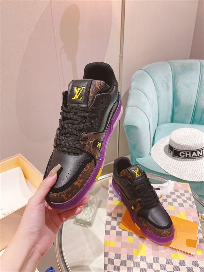 LOUIS VUITTON TRAINER MONOGRAM PURPLE   LVS130