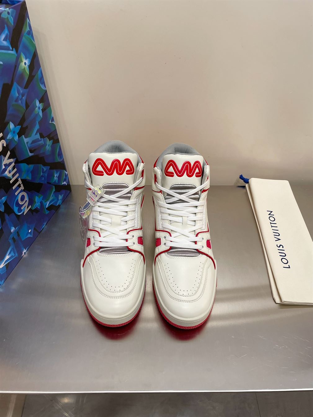 LOUIS VUITTON LV TRAINER SNEAKER BOOT   LVS070