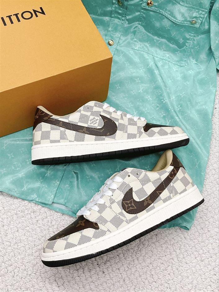 LV Shoes Replica X AIR JORDAN 1   LVS107