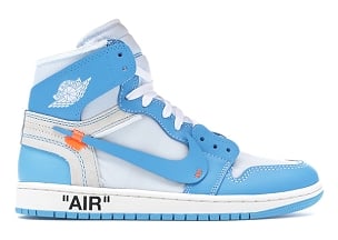 Jordan 1 Retro High Off-White University Blue Extended Size