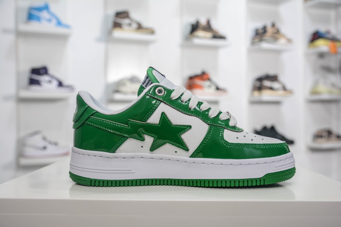 A Bathing Ape Bape Sta Low Green