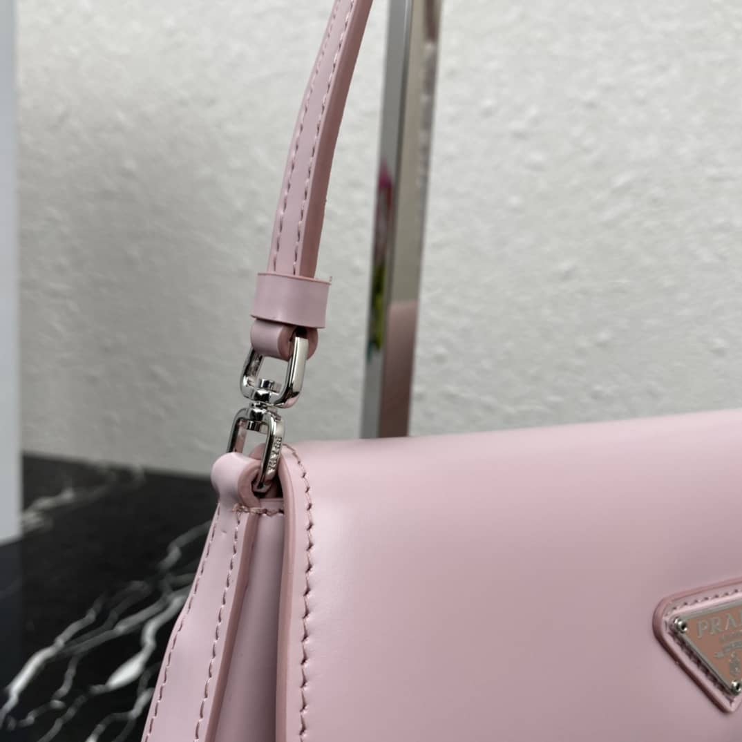 Prada Cleo Bag Dupe Brushed Leather Flap Replica Shoulder Bag