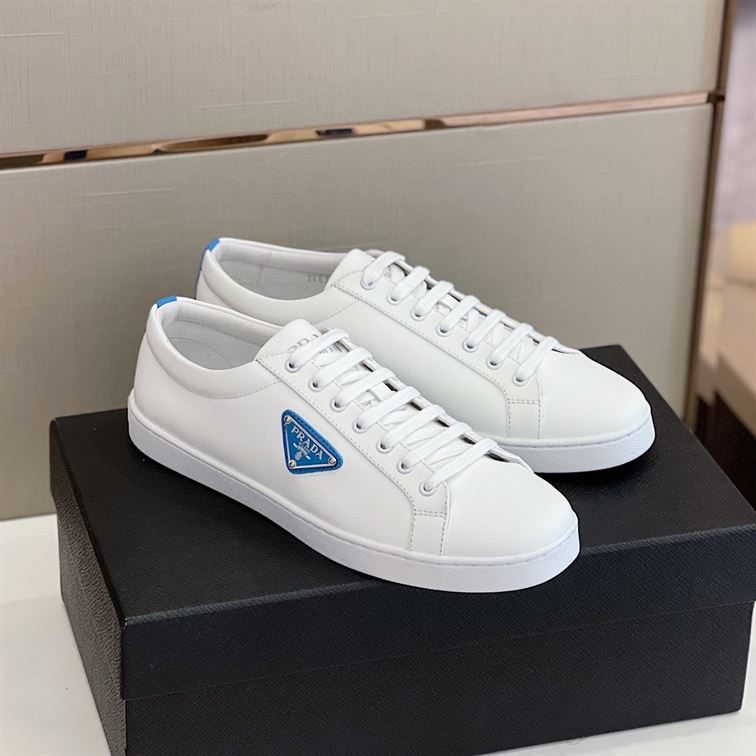 PRADA BRUSHED LEATHER SNEAKERS   PRS012