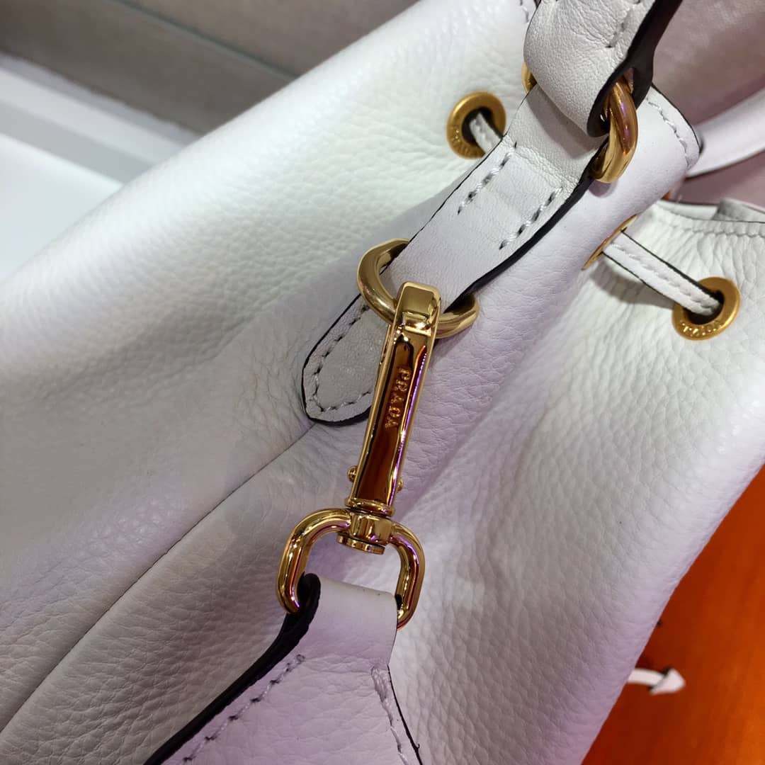Prada Leather Replica Bucket Bag