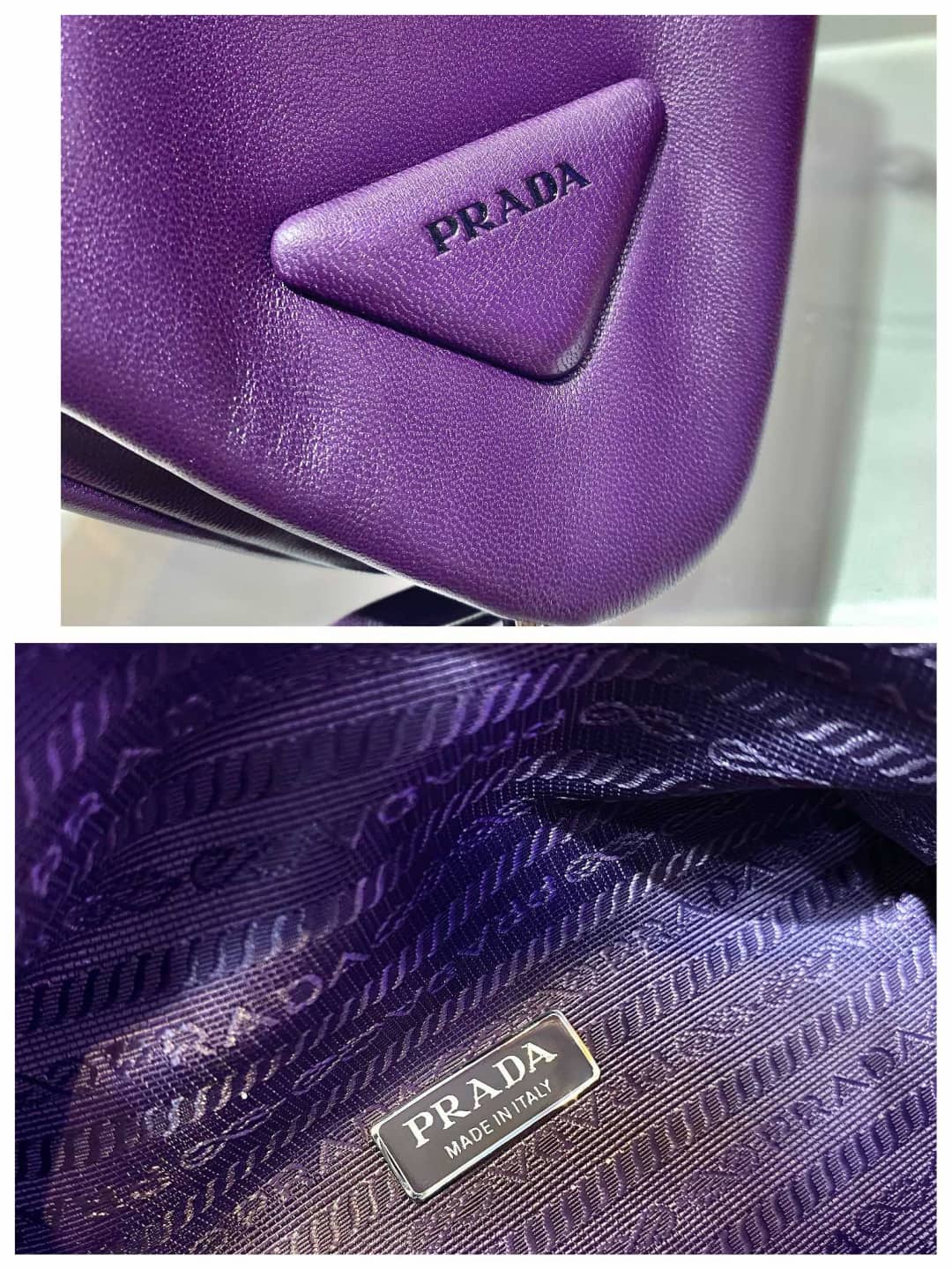 Prada Leather Triangle Replica Shoulder Bag