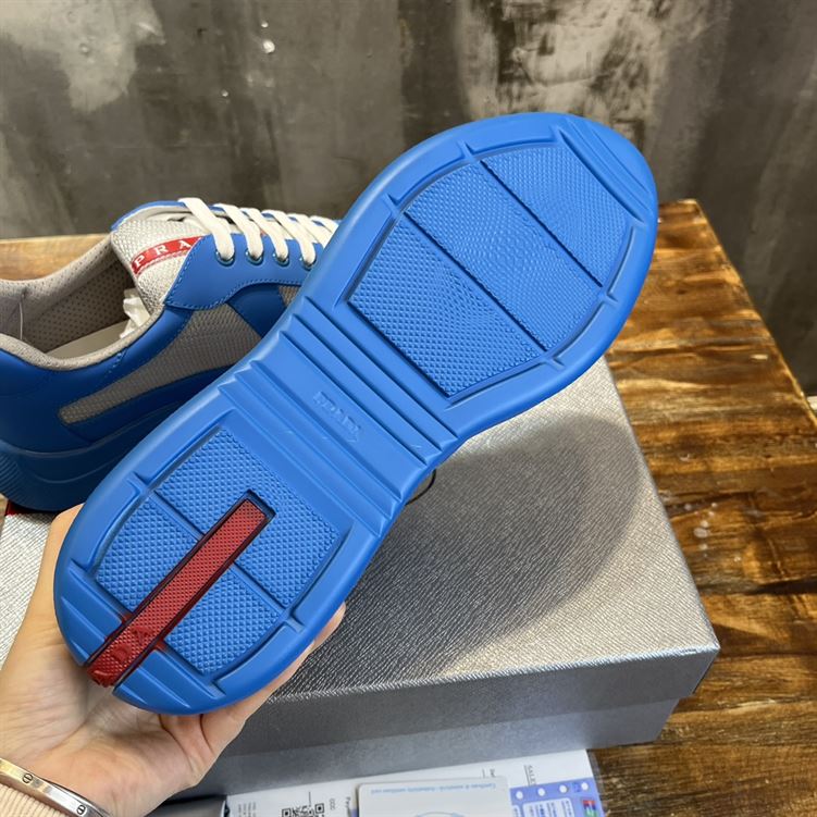 PRADA AMERICA S CUP SOFT RUBBER AND BIKE FABRIC SNEAKERS   PRS043