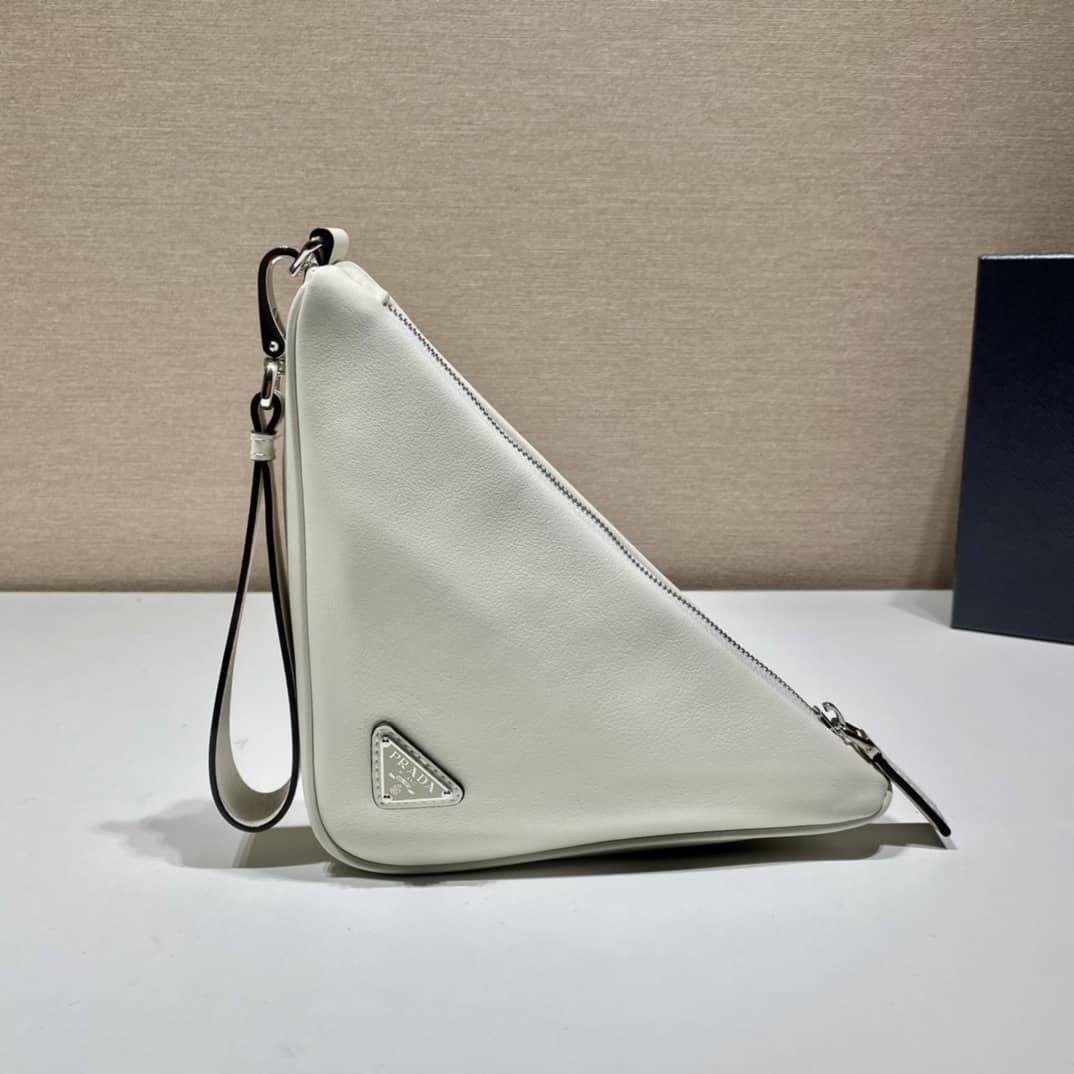 Prada Lady Leather Triangle Leather Replica Pouch