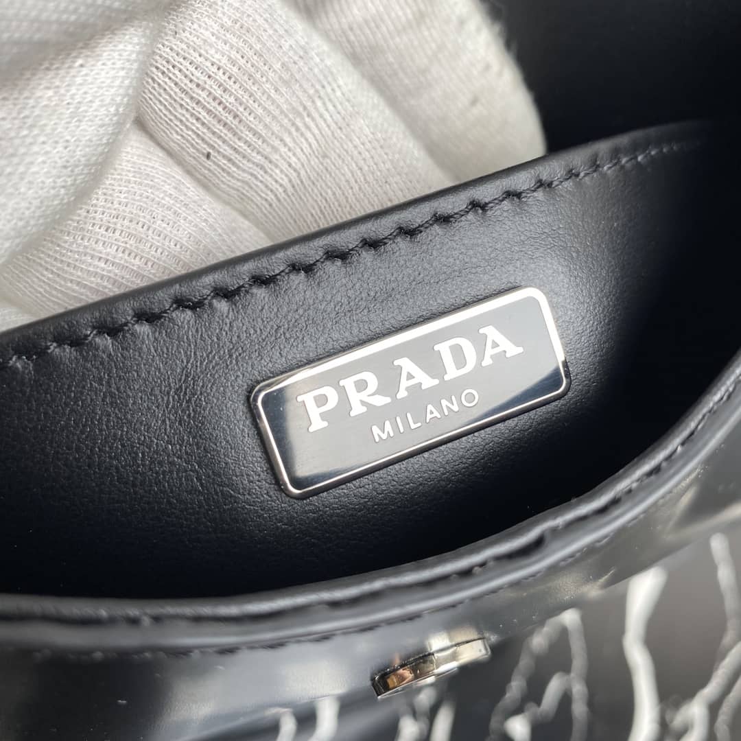 Prada Cleo Bag Dupe Brushed Leather Flap Replica Shoulder Bag