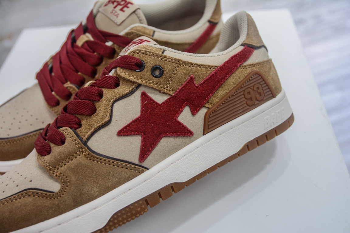 A Bathing Ape Bape SK8 Sta Wheat Red