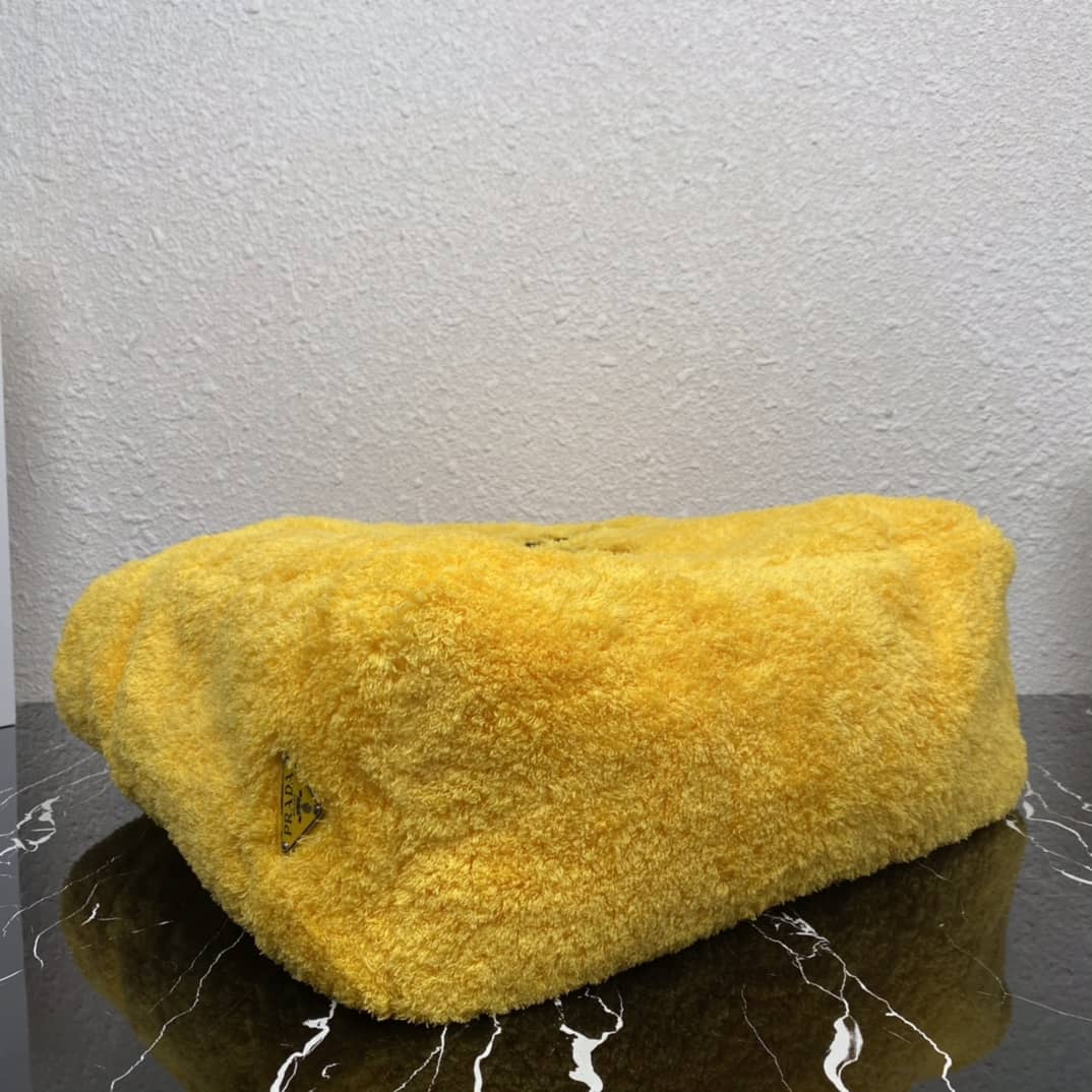 Replica Pradas Shearling Tote Shoulder Bag(ColaReps)