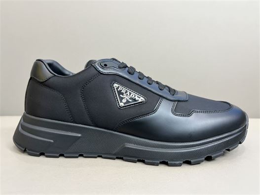PRADA PRAX 01 RE-NYLON AND BRUSHED LEATHER SNEAKERS   PRS027