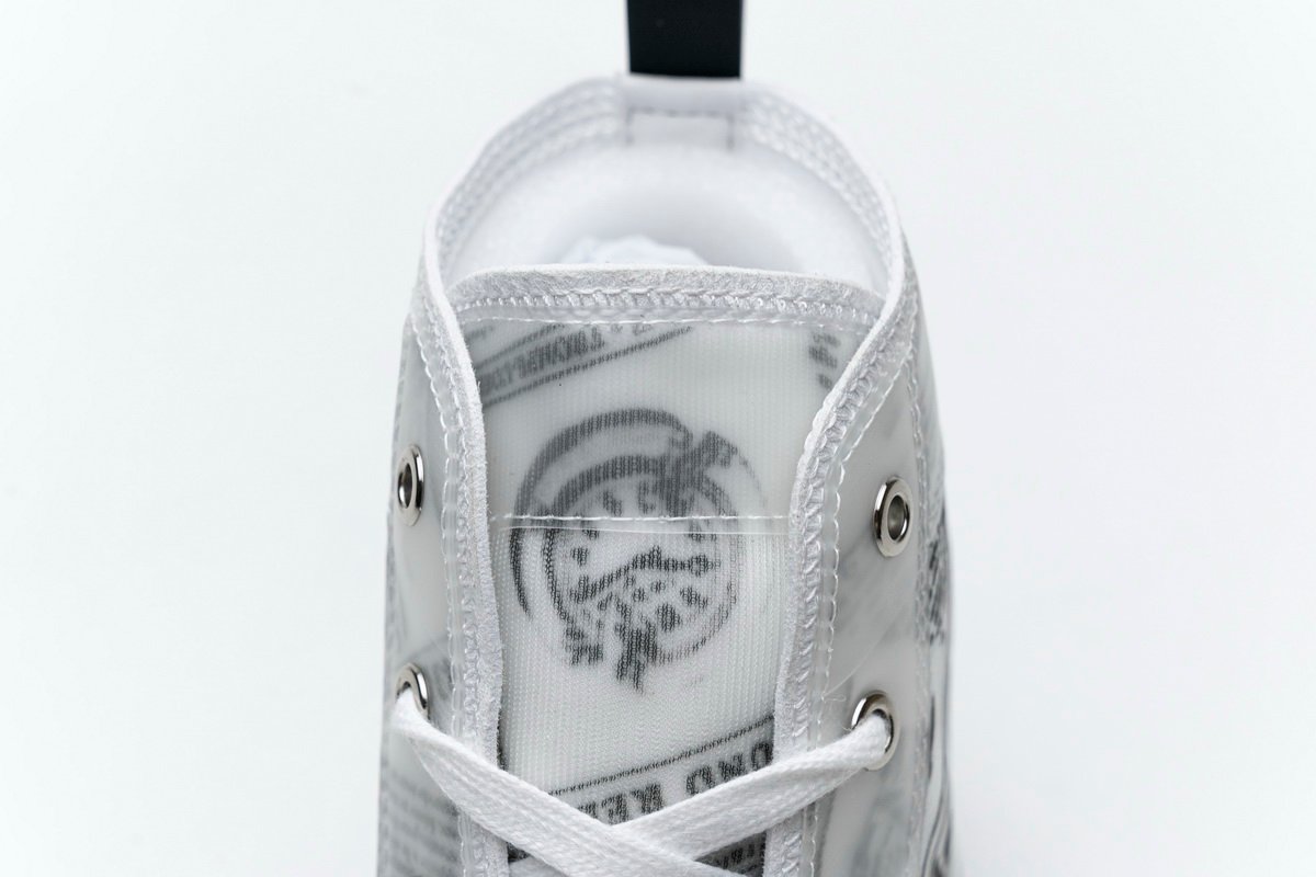 Converse Dupes Dior B23 Oblique Transparency High H565 White Black