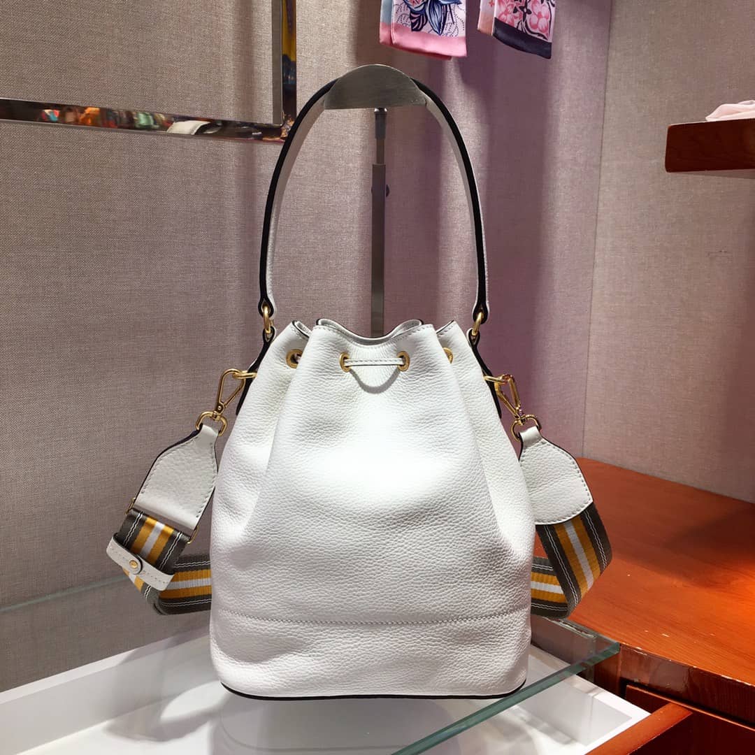 Prada Leather Replica Bucket Bag