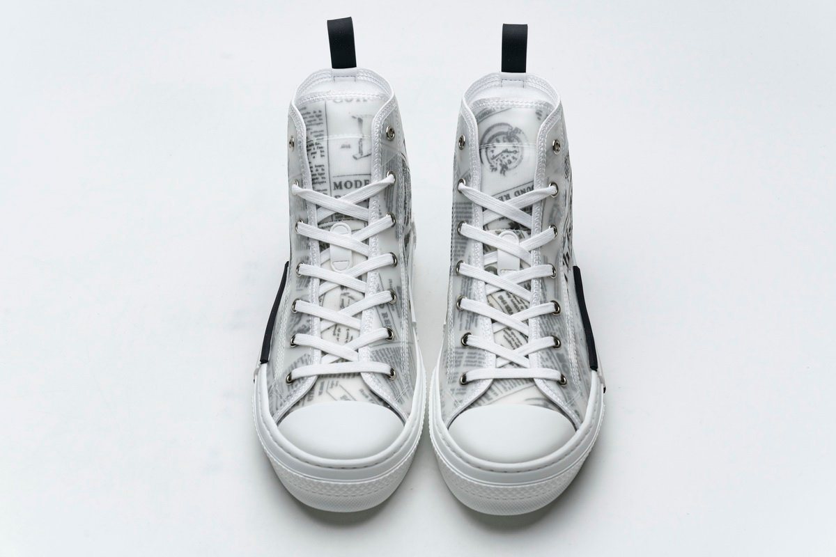 Converse Dupes Dior B23 Oblique Transparency High H565 White Black