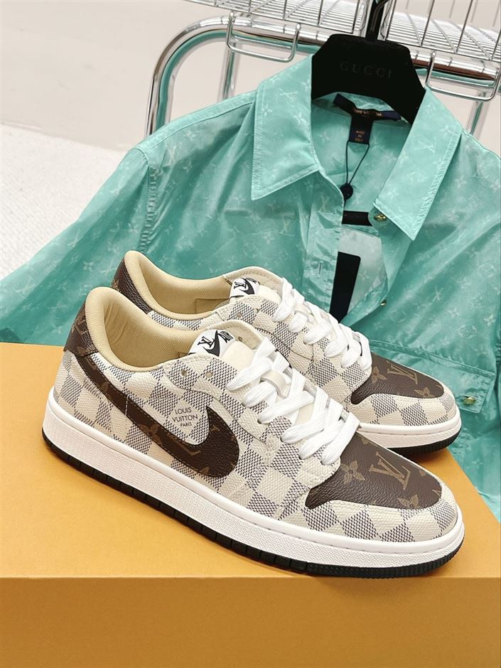 LV Shoes Replica X AIR JORDAN 1   LVS107