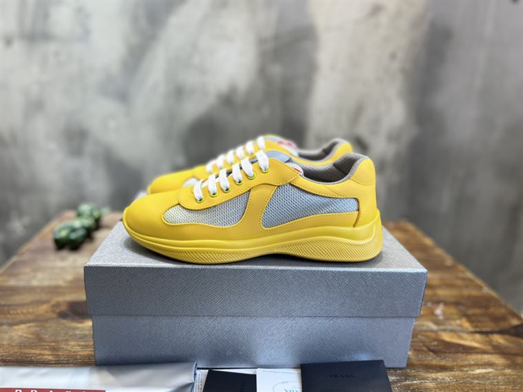 PRADA AMERICA S CUP SOFT RUBBER AND BIKE FABRIC SNEAKERS   PRS041