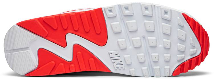 Undefeated x Air Max 90  White Solar Red  CJ7197-103