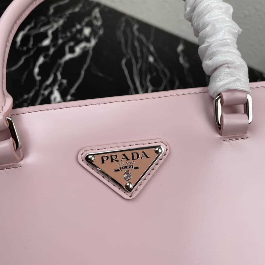 Prada Raffia Tote Dupe Womens Brushed Leather Replica Tote