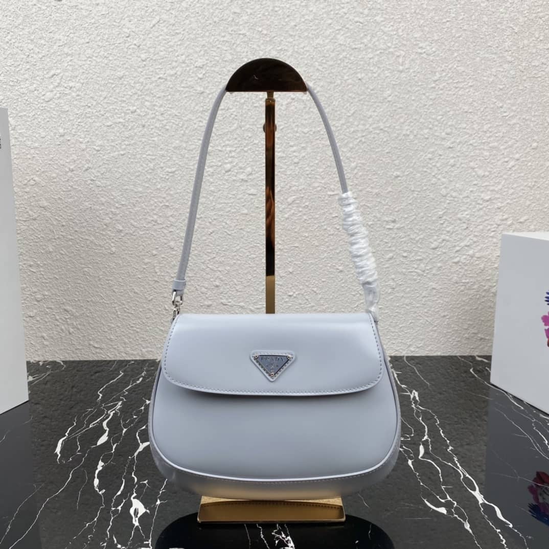 Prada Cleo Bag Dupe Brushed Leather Flap Replica Shoulder Bag