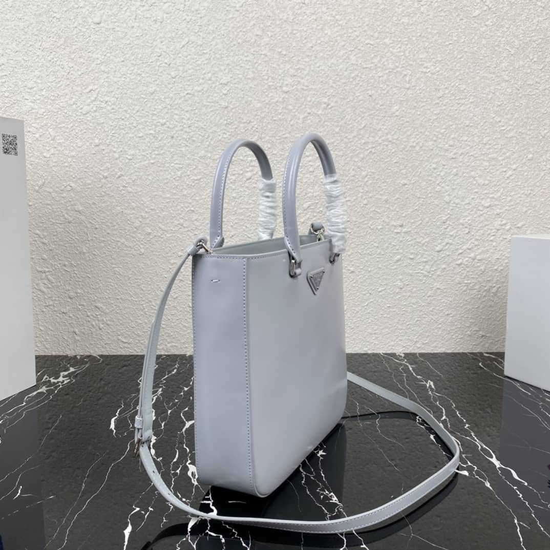 Prada Raffia Tote Dupe Womens Brushed Leather Replica Tote