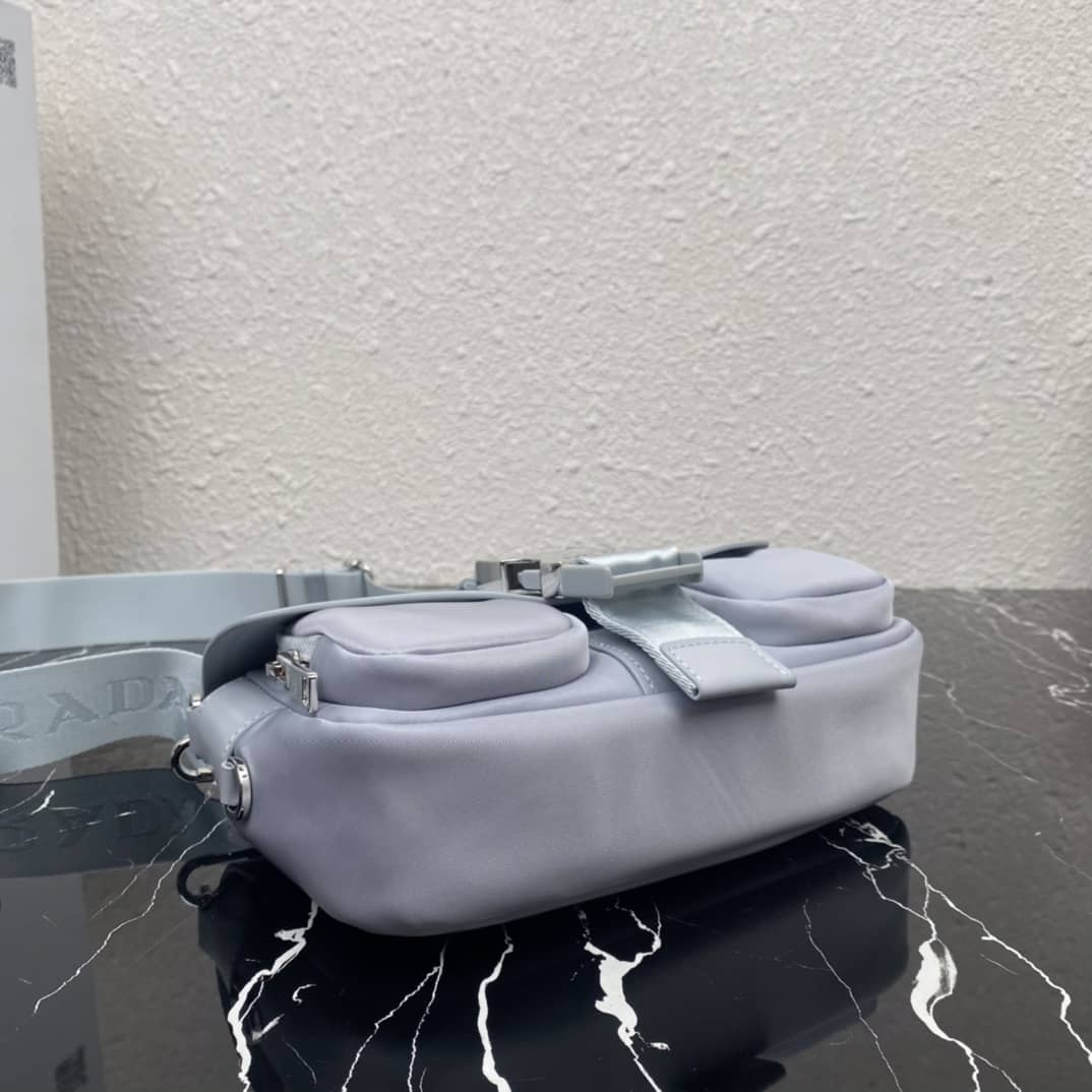 Prada Pocket Nylon And Brushed Leather Replica Bag