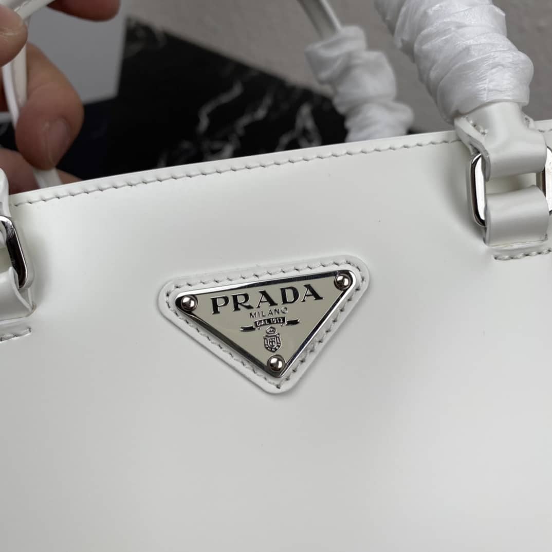 Prada Raffia Tote Dupe Womens Brushed Leather Replica Tote