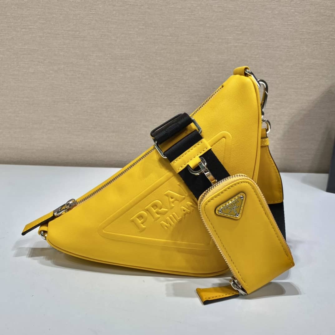 Prada Leather Triangle Replica Shoulder Bag