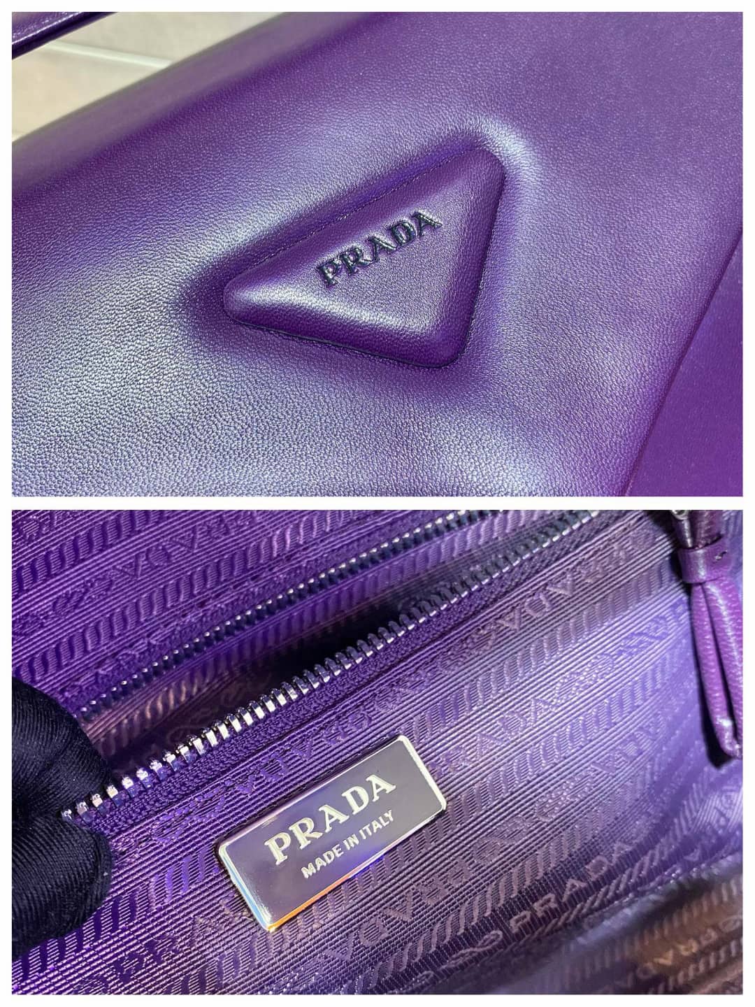 Prada Padded Nappa Leather Signaux Replica Bag