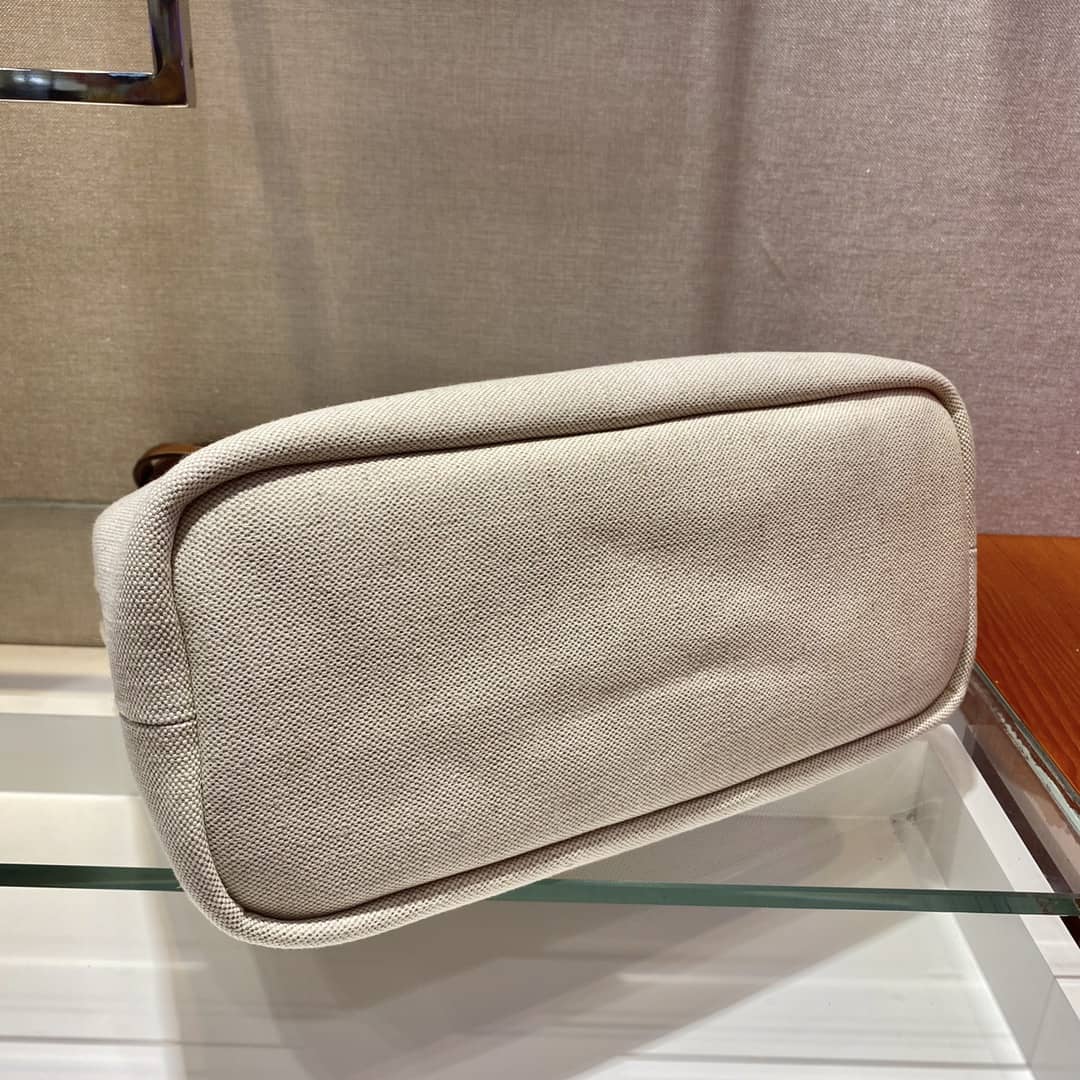 Prada Raffia Tote Dupe Small Linen Blend Calf Leather Replica Tote