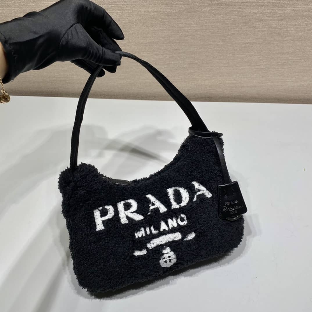 Prada Satin Re-Edition 2000 Crystal Mini Hobo