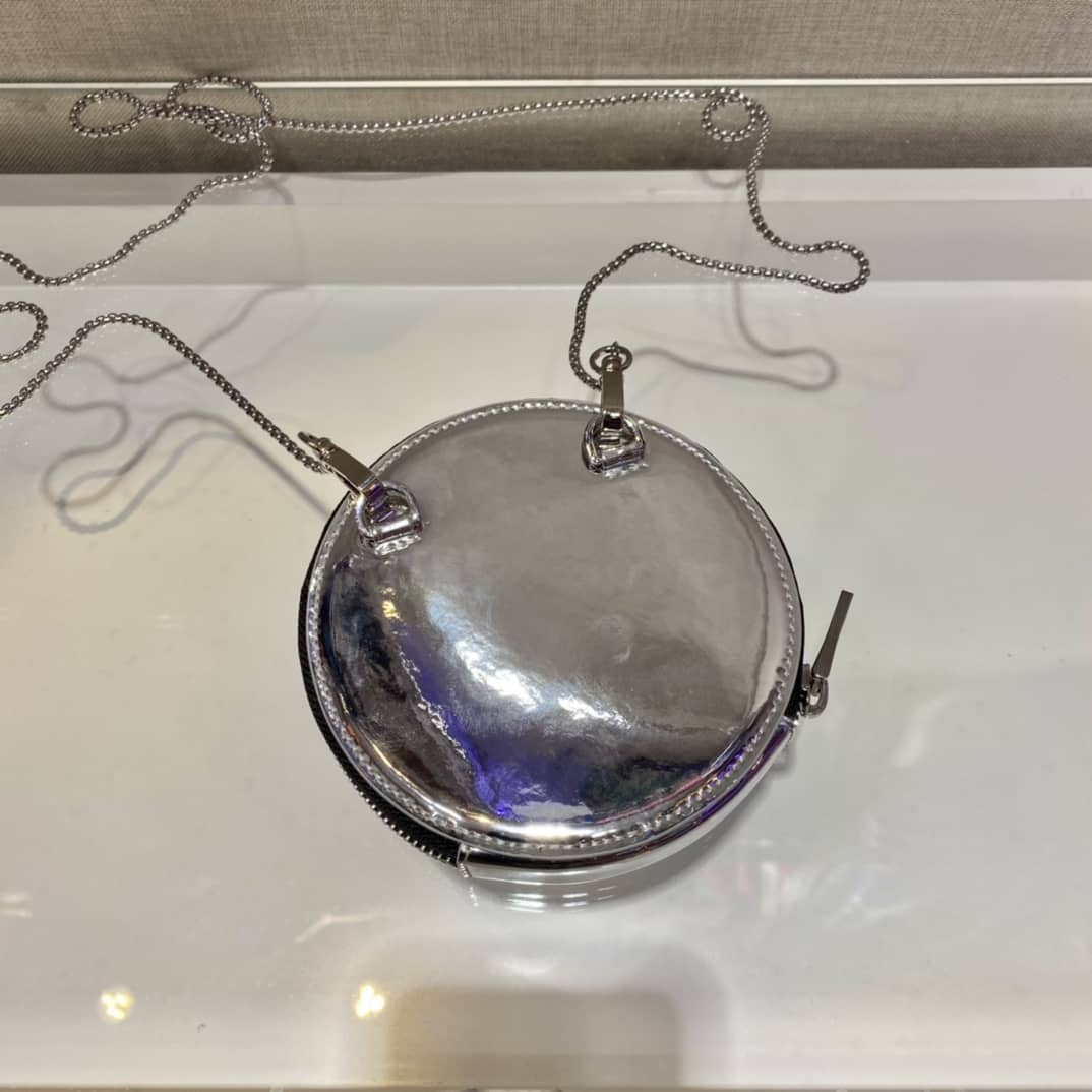 Prada Brushed Leather Mini Pouch Messenger Bag