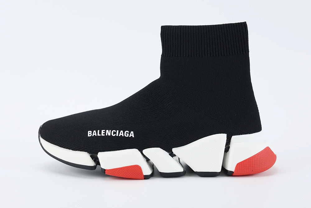 Balenciaga Wmns Speed 2.0 Sneaker  Black Red