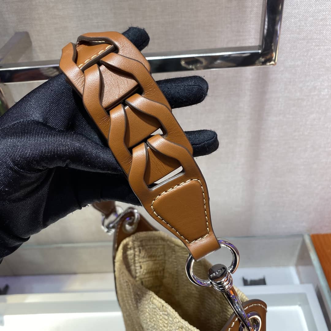 Prada Raffia Leather Replica Bag