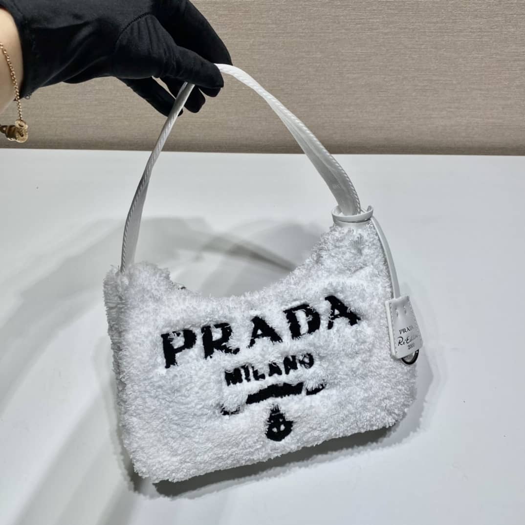 Prada Satin Re-Edition 2000 Crystal Mini Hobo