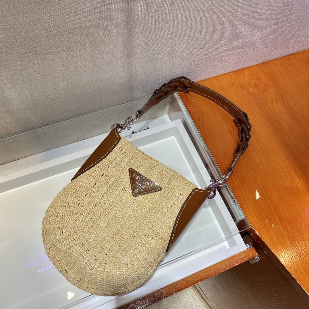 Prada Raffia Leather Replica Bag